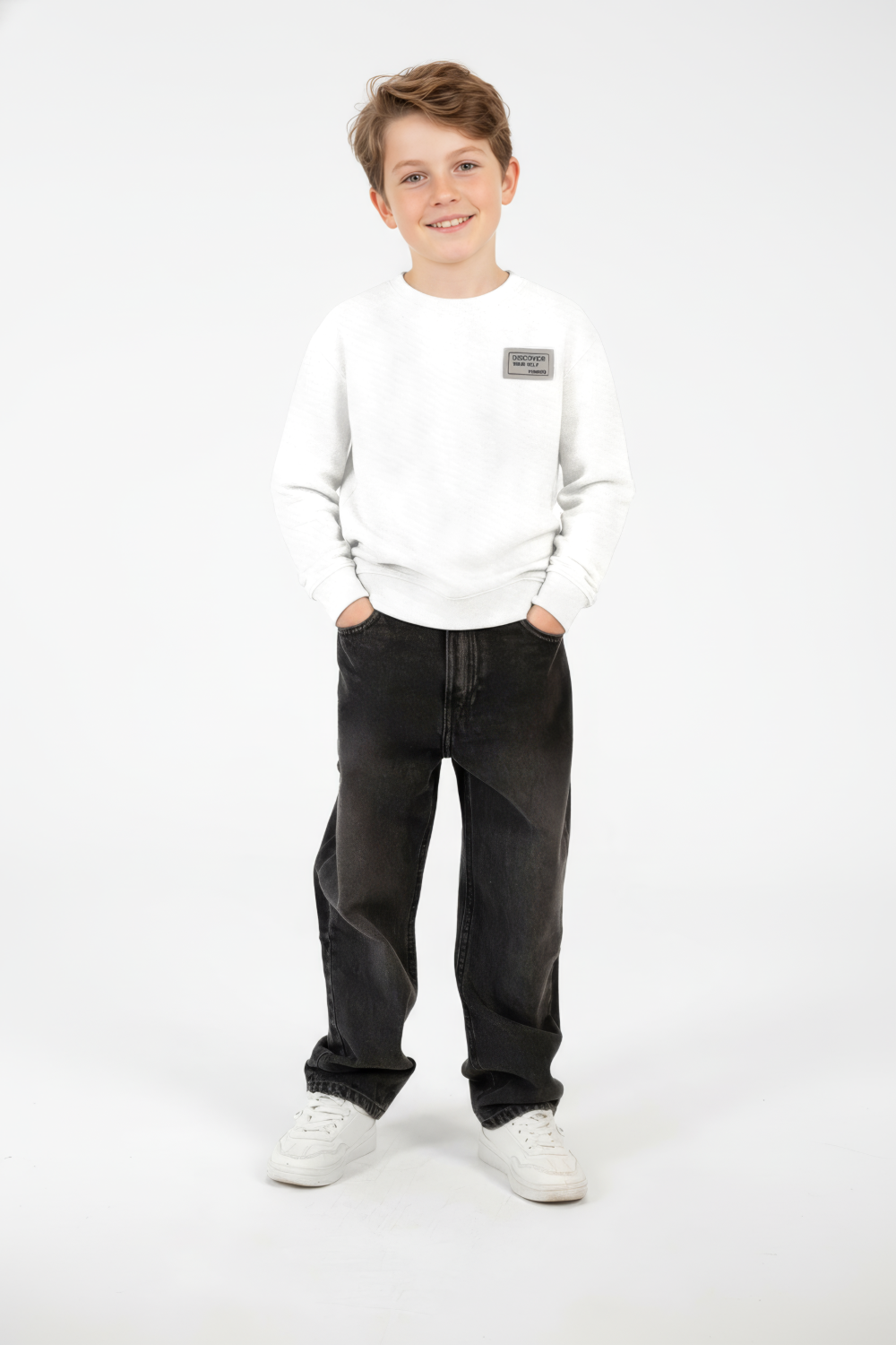 Graphic Oversized Boy's Sweatshirt