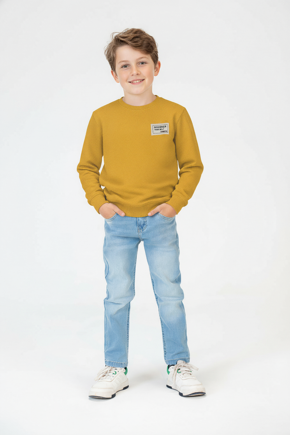 Graphic Oversized Boy's Sweatshirt