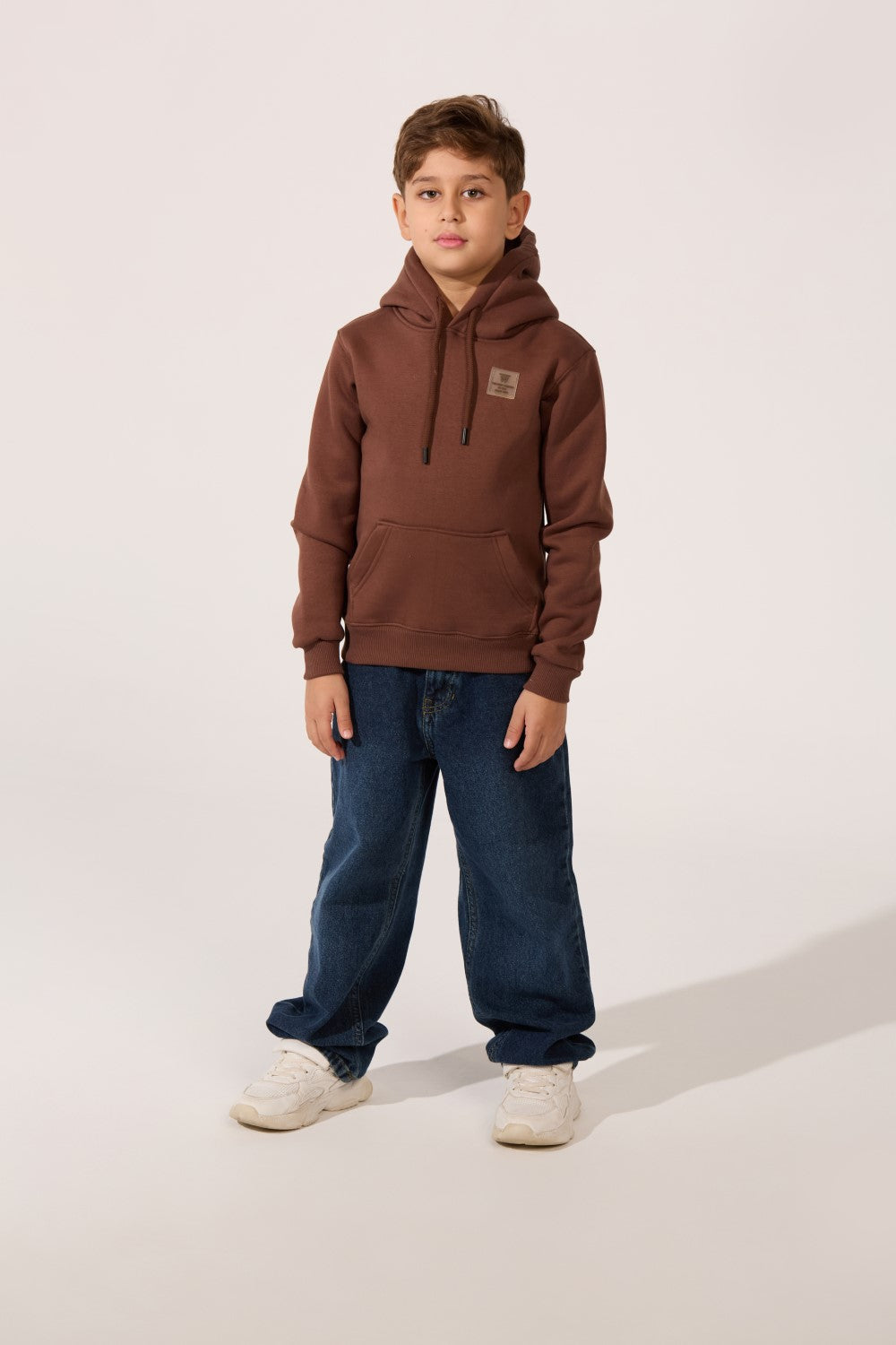 Front Kangaroo Pocket Tomato Slim Fit Long Sleeve Boys Hoodie