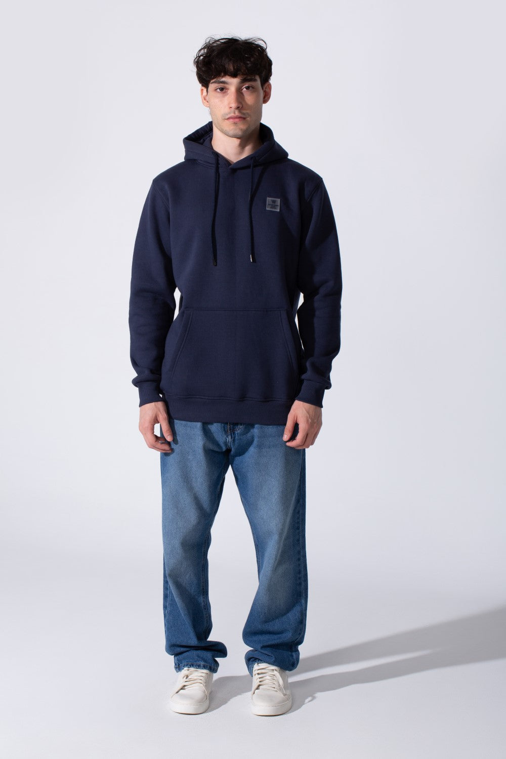 Kangaroo Pocket Slim Fit Plain Men Hoodie