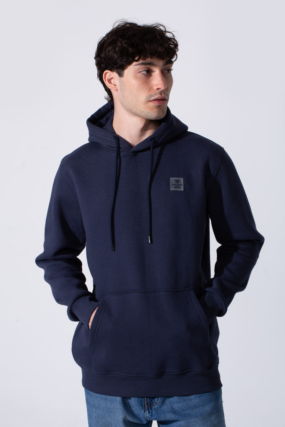 Kangaroo Pocket Slim Fit Plain Men Hoodie