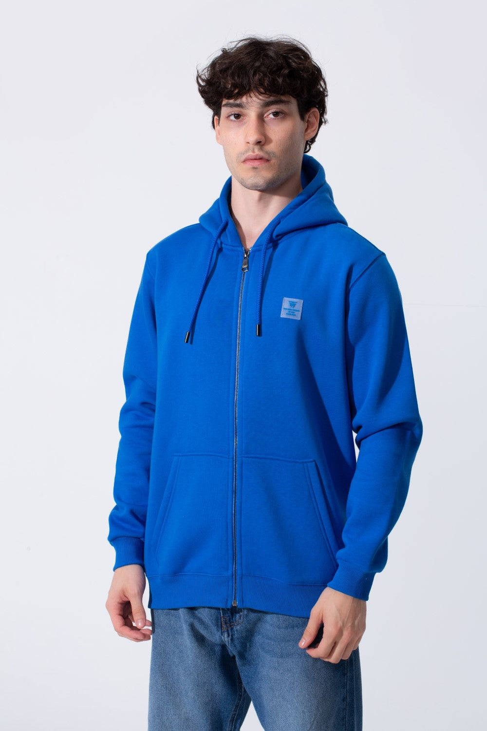 Zippers Slim Fit Men Hoodie