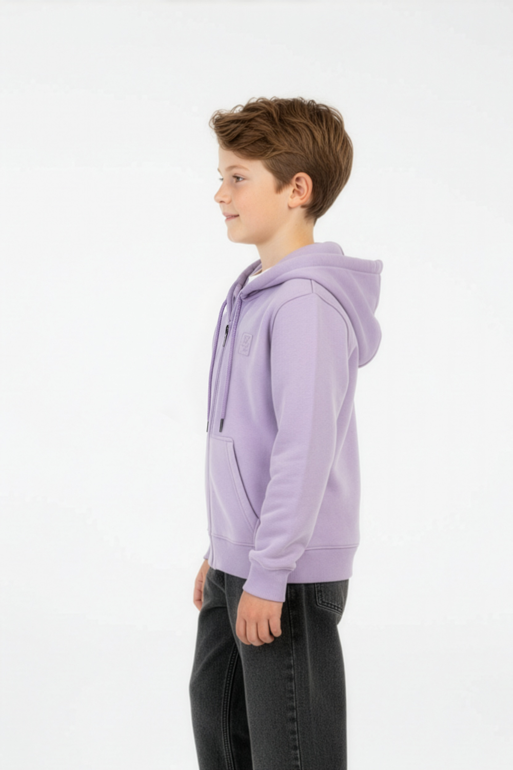 Zip-Up Slim Fit Boy's Hoodie Melton