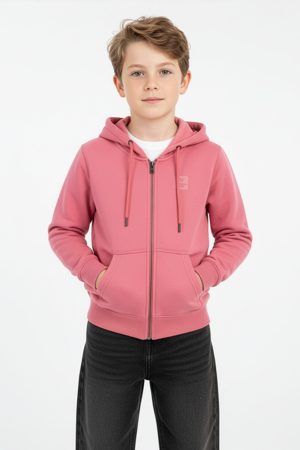 Zip-Up Slim Fit Boy's Hoodie Melton