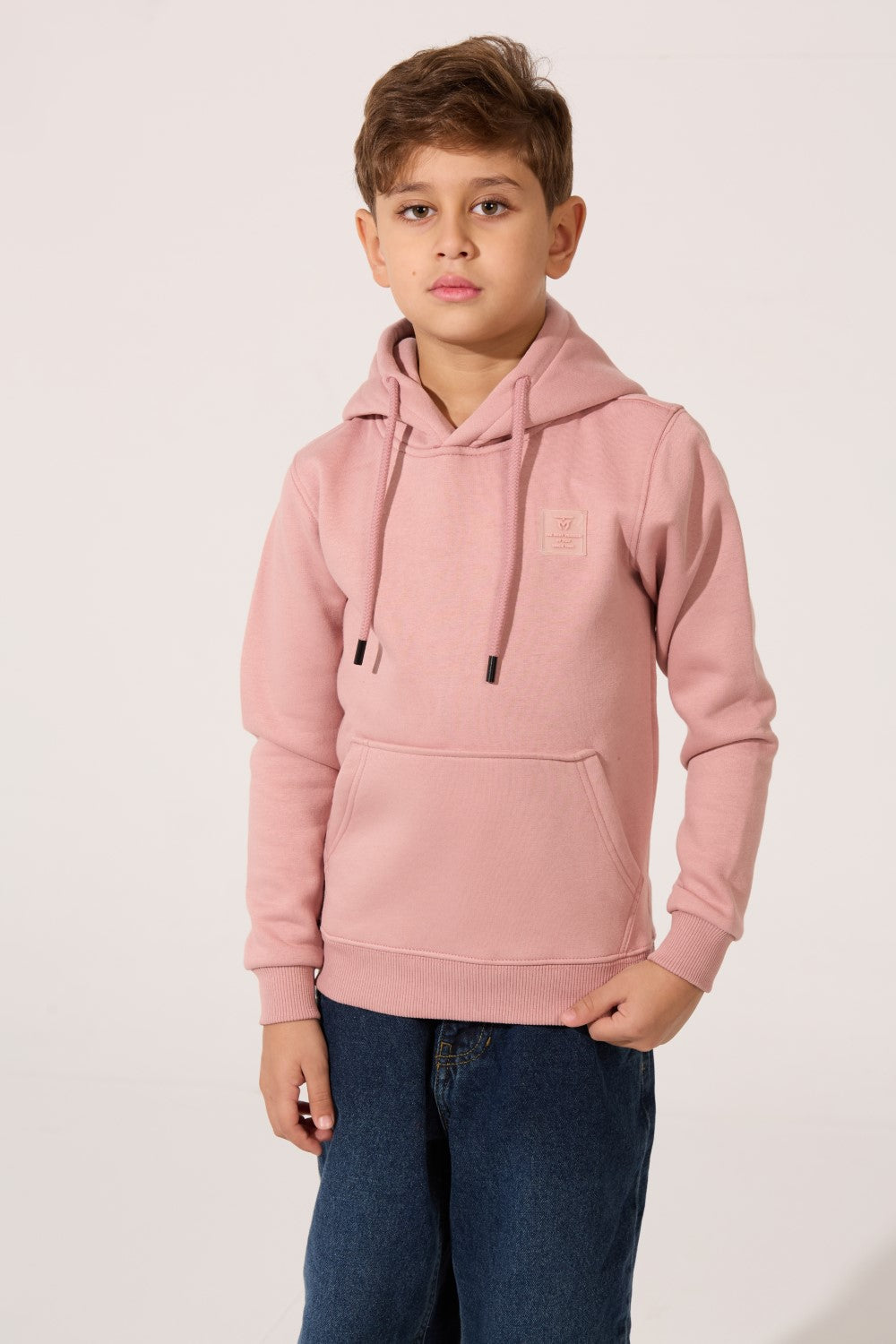 Tomato Basic Slim Fit Front Pocket Boys Hoodie