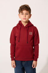 Tomato Basic Slim Fit Front Pocket Boys Hoodie
