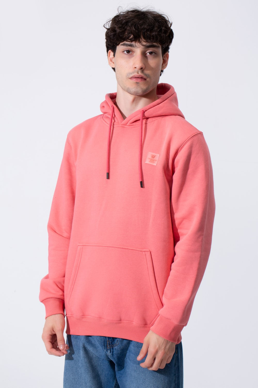Plain Slim Fit Men Hoodie