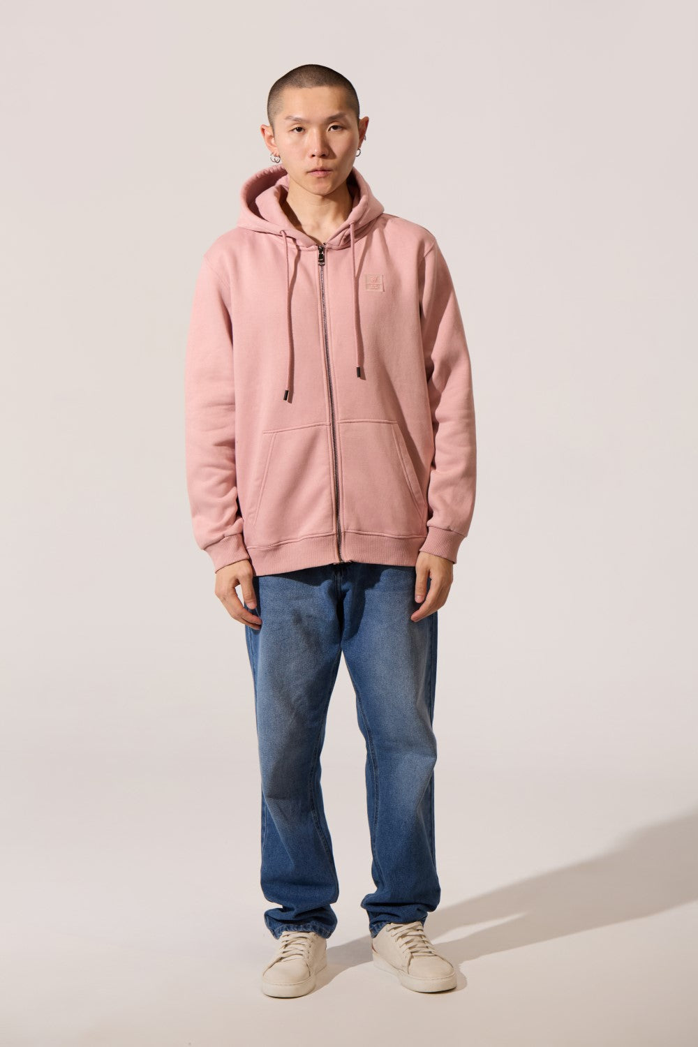 Slim Fit Zip-Up Basic Men Hoodie