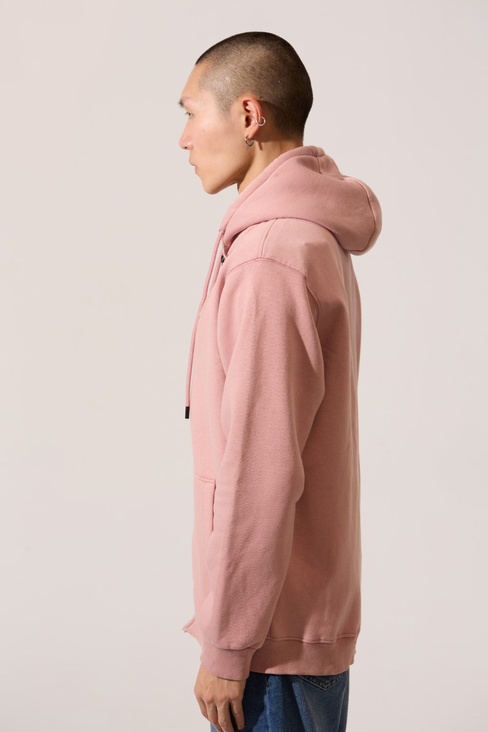 Men’s Full Zip Hoodie Draw Cord Hood