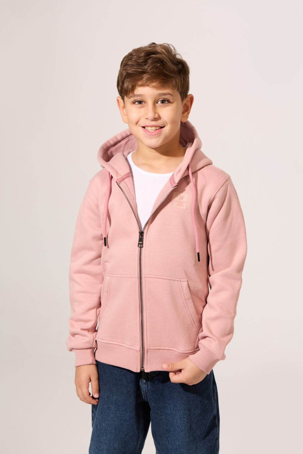 Full Zipper Slim Fit Milton Boys Hoodie