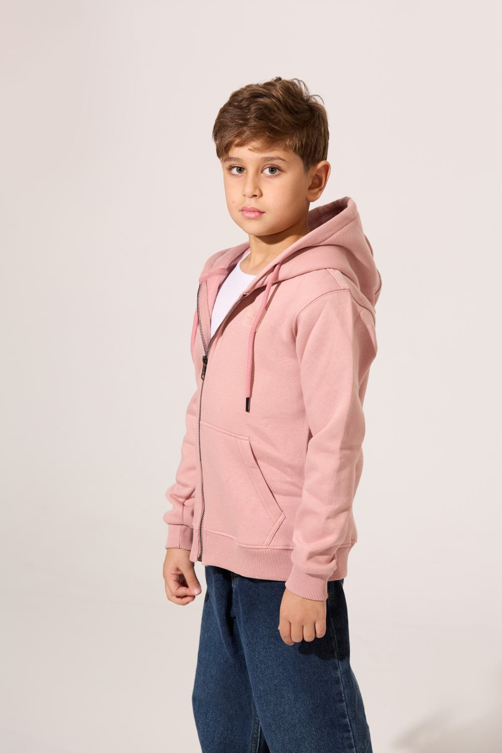 Full Zipper Slim Fit Milton Boys Hoodie