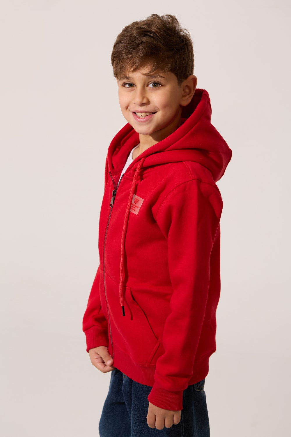 Full Zipper Slim Fit Milton Boys Hoodie