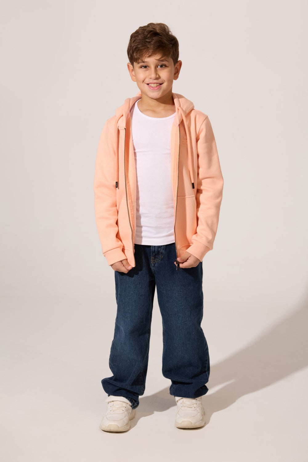 Full Zipper Slim Fit Milton Boys Hoodie