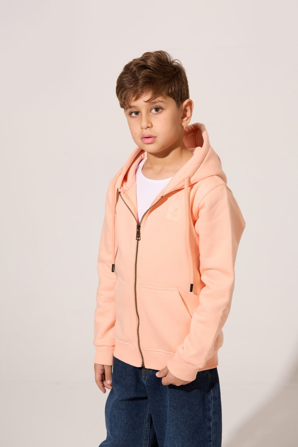 Full Zipper Slim Fit Milton Boys Hoodie