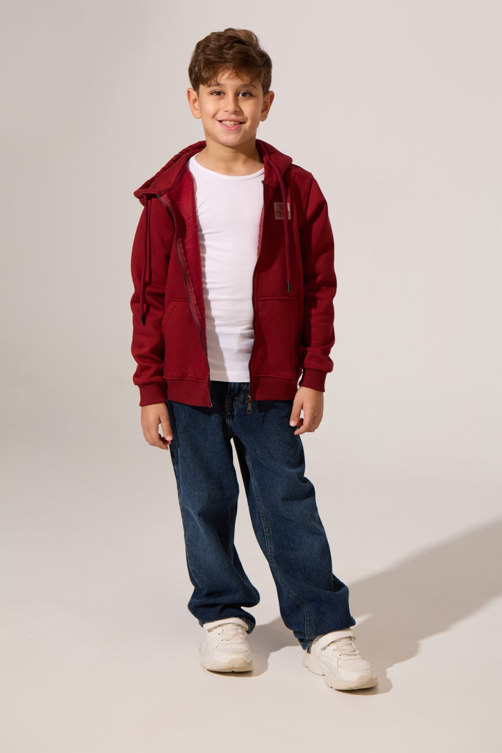 Full Zipper Slim Fit Milton Boys Hoodie