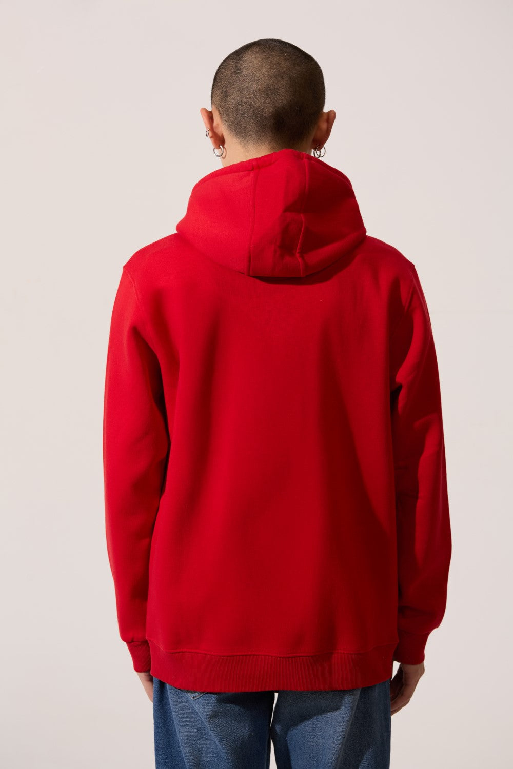 Men’s Full Zip Hoodie Draw Cord Hood