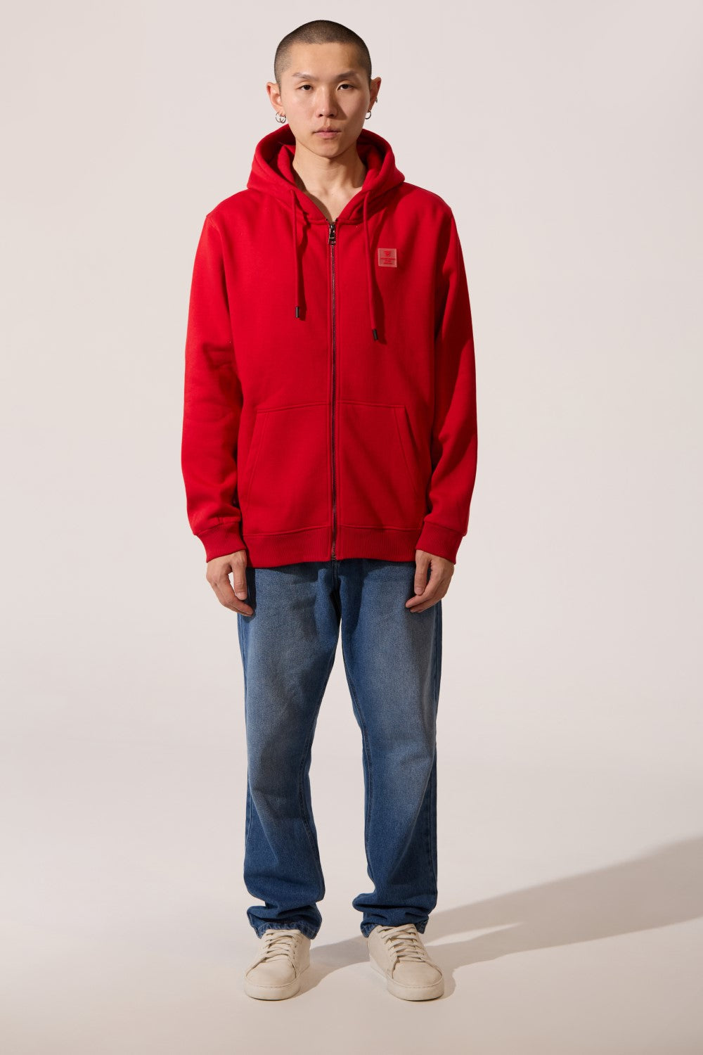 Slim Fit Zip-Up Basic Men Hoodie