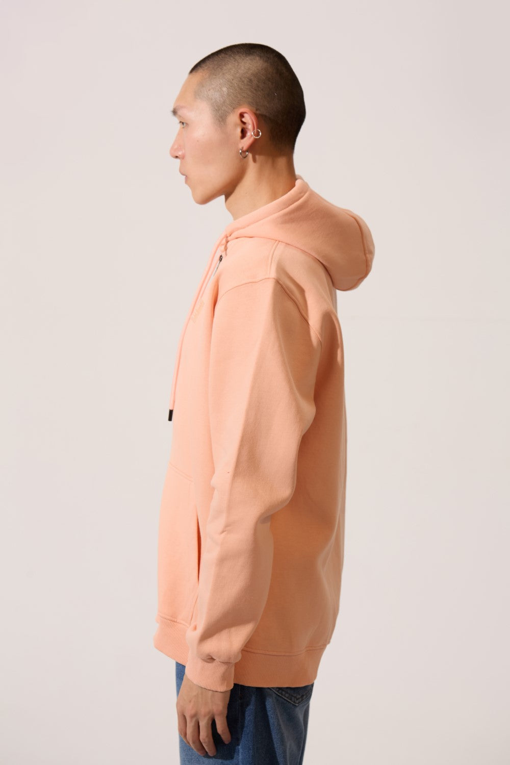 Men’s Full Zip Hoodie Draw Cord Hood