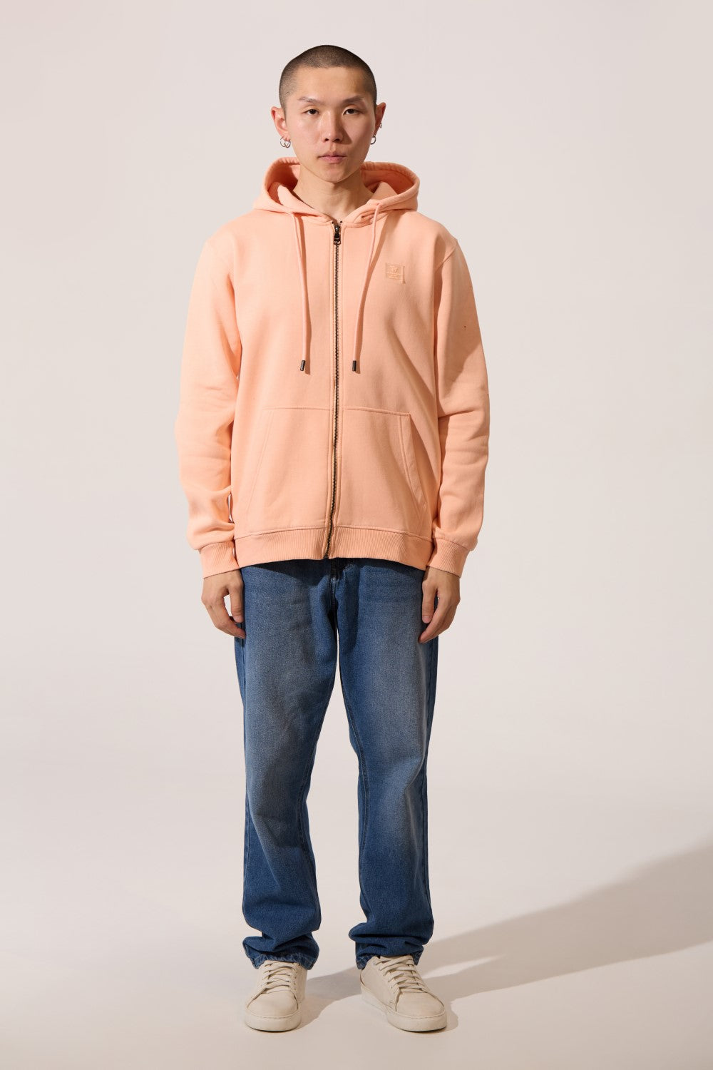 Slim Fit Zip-Up Basic Men Hoodie