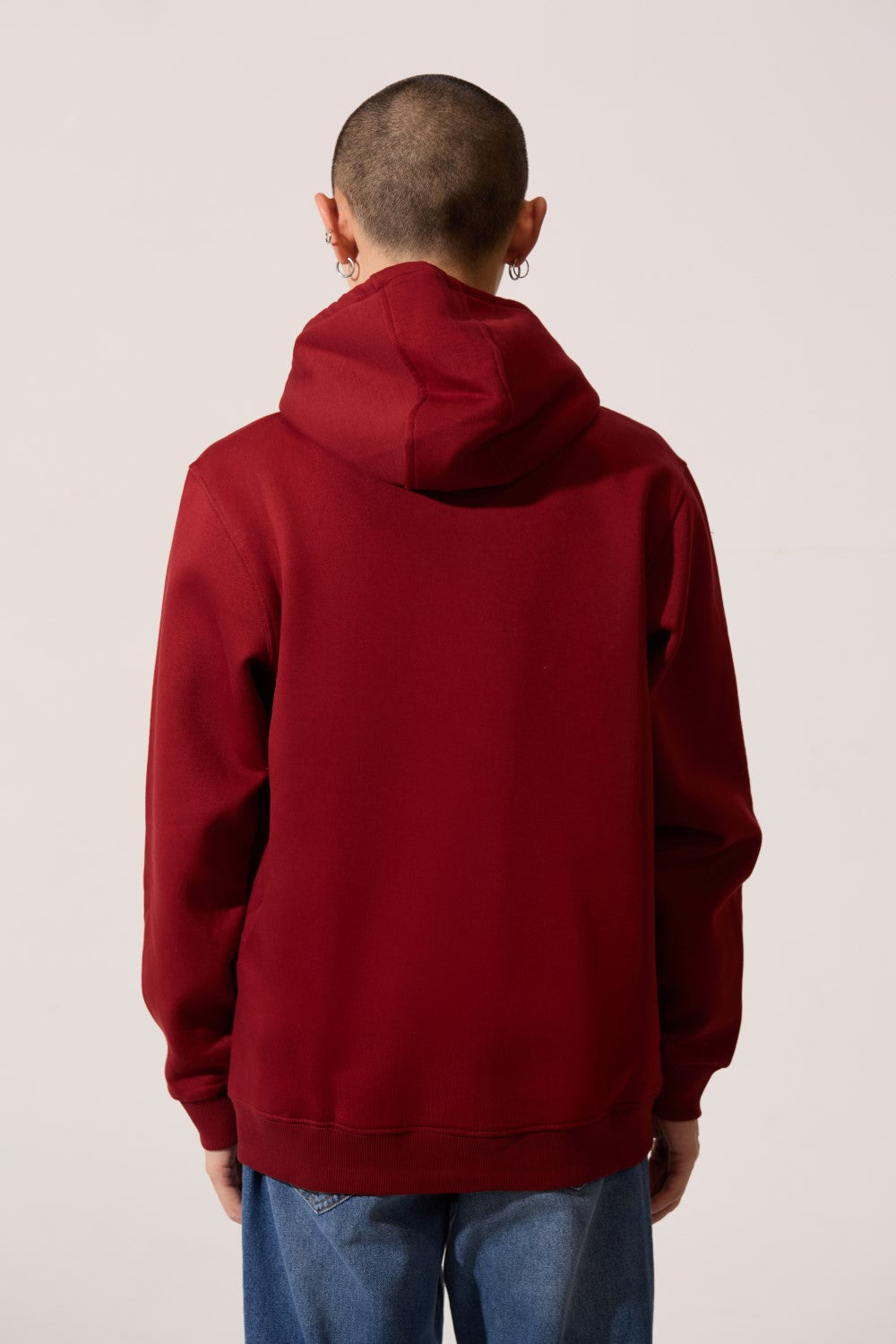 Men’s Full Zip Hoodie Draw Cord Hood