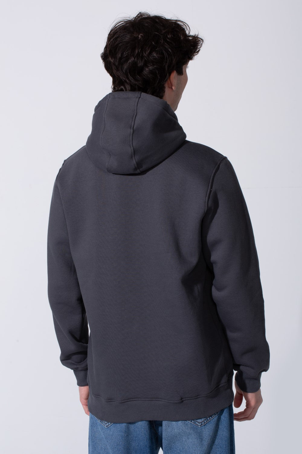 Slim Fit Plain Men Hoodie