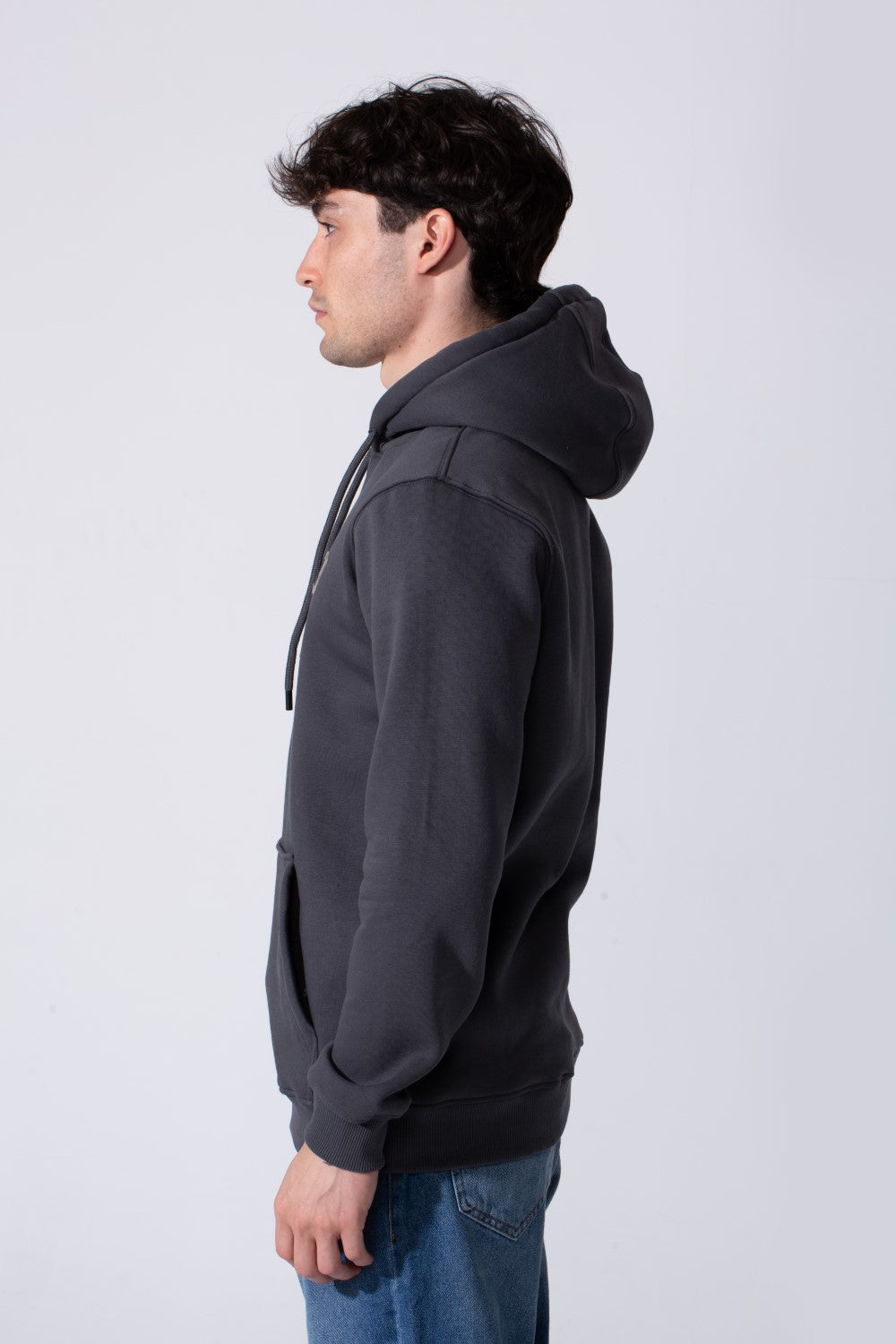 Slim Fit Plain Men Hoodie