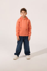 Basic Tomato Milton Slim Fit Long Sleeves Boys Hoodie