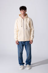 Fleece Zip Slim Fit Men Hoodie