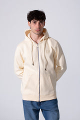 Fleece Zip Slim Fit Men Hoodie