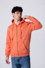 Fleece Zip Slim Fit Men Hoodie