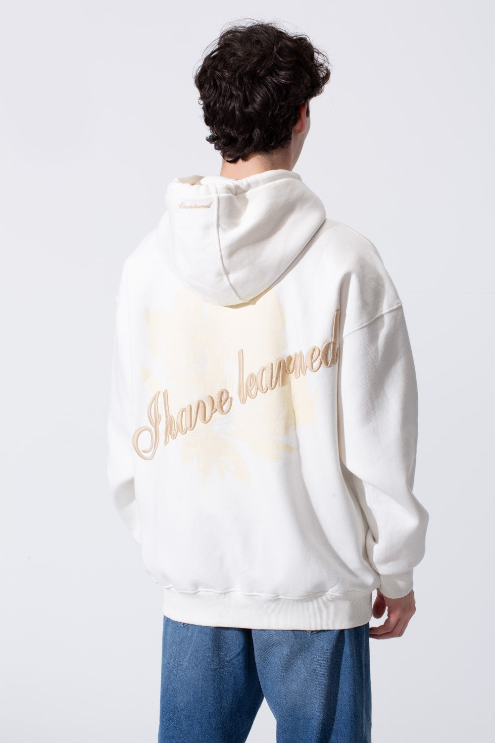 Embroidery Kangaroo Pocket Men Hoodie