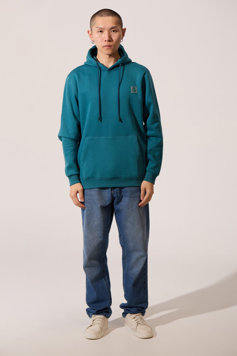 Basic Long Sleeves Slim Fit Men Hoodie