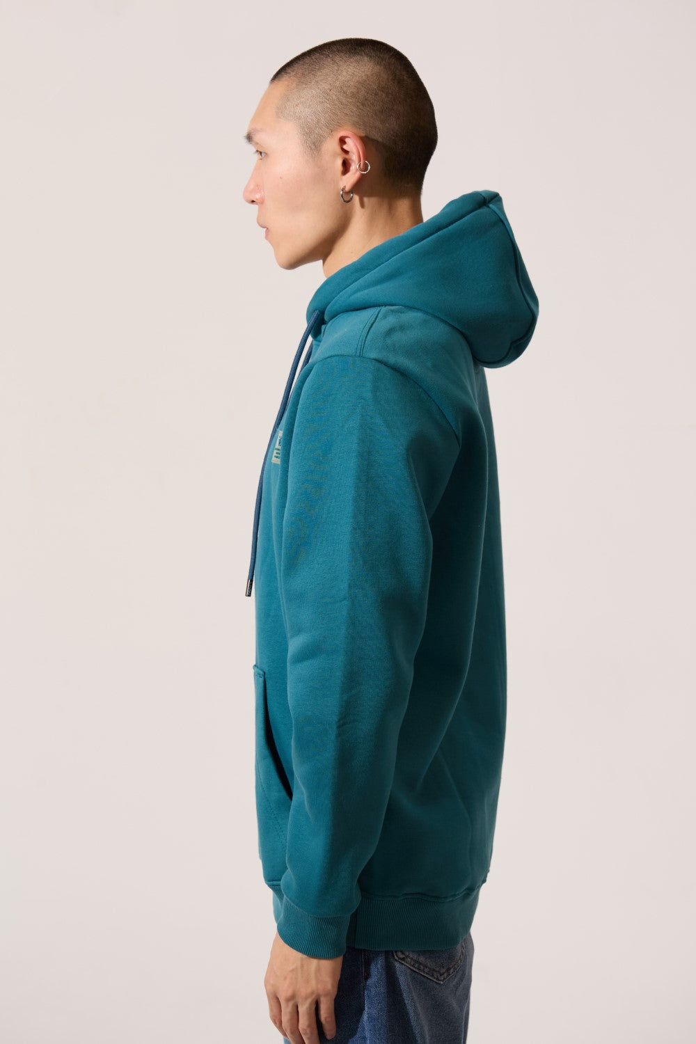 Basic Long Sleeves Slim Fit Men Hoodie