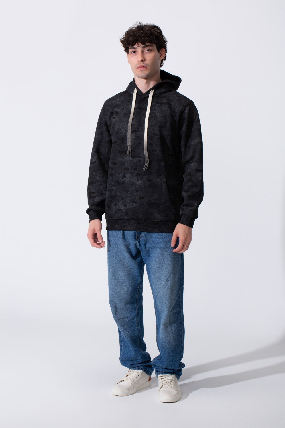 Garment Dyed Men Hoodie Slim Fit