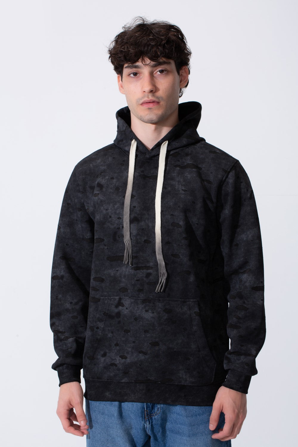 Garment Dyed Men Hoodie Slim Fit