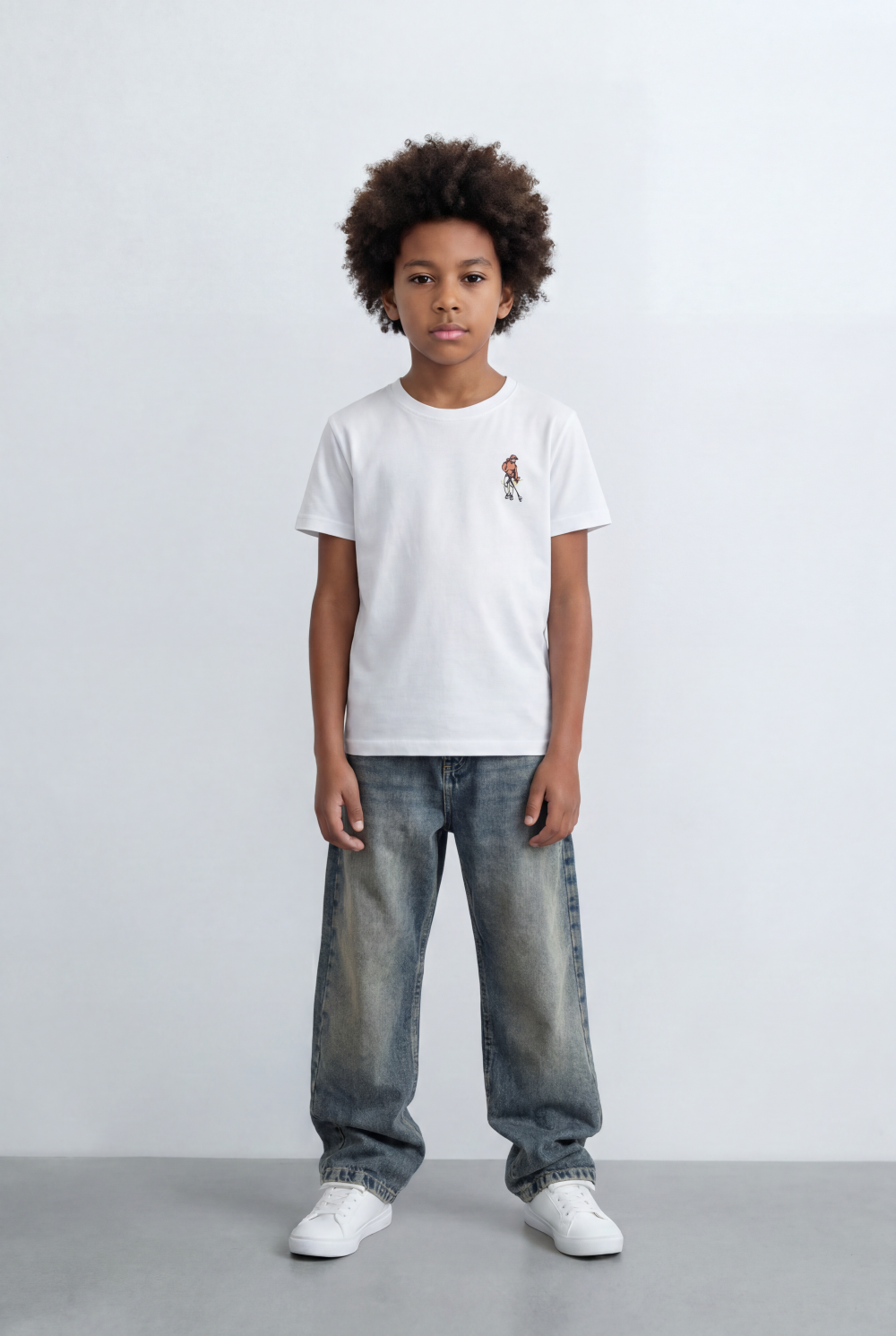 Boy's Back Graphic T-Shirt Skate Print Casual Melton Style