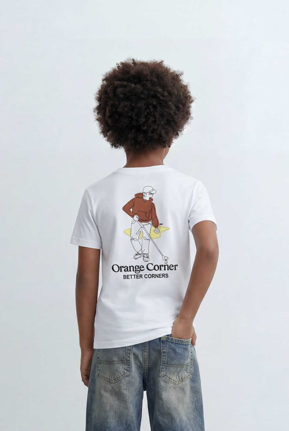 Boy's Back Graphic T-Shirt Skate Print Casual Melton Style
