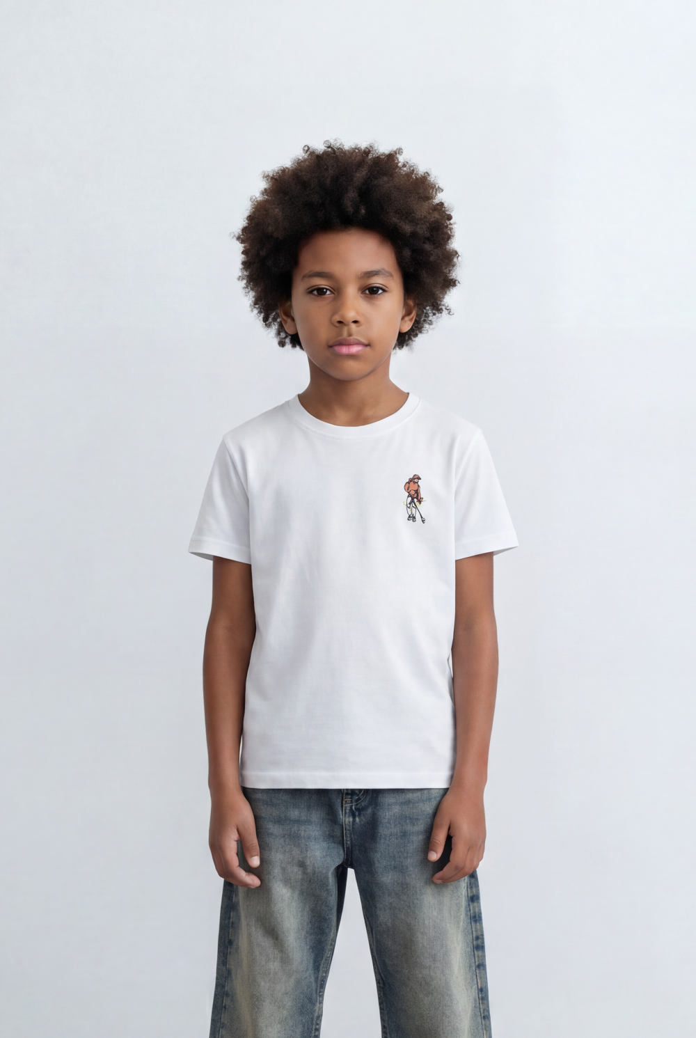 Boy's Back Graphic T-Shirt Skate Print Casual Melton Style