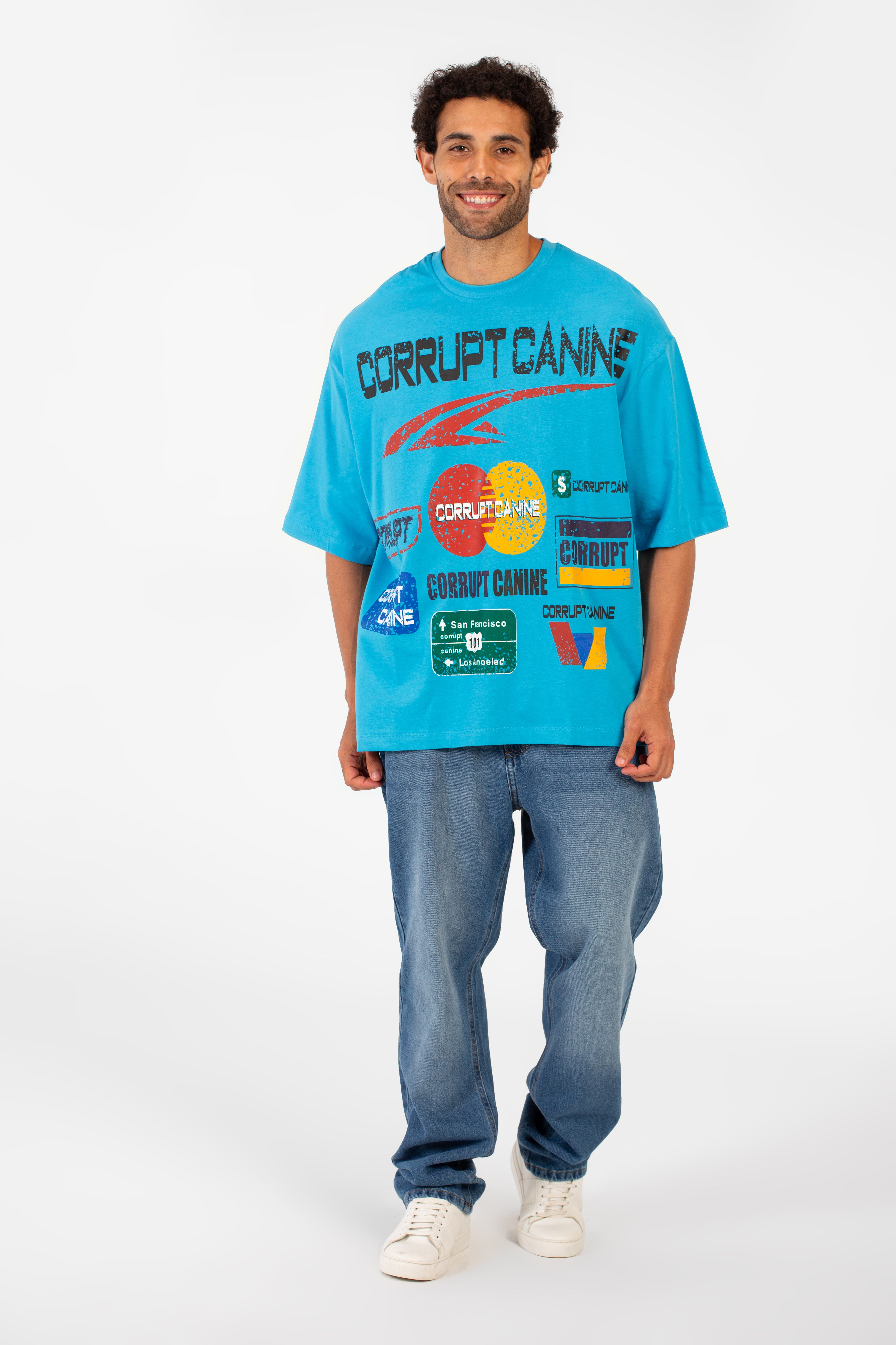 Men’s Oversized Front Bold Logo T-Shirt