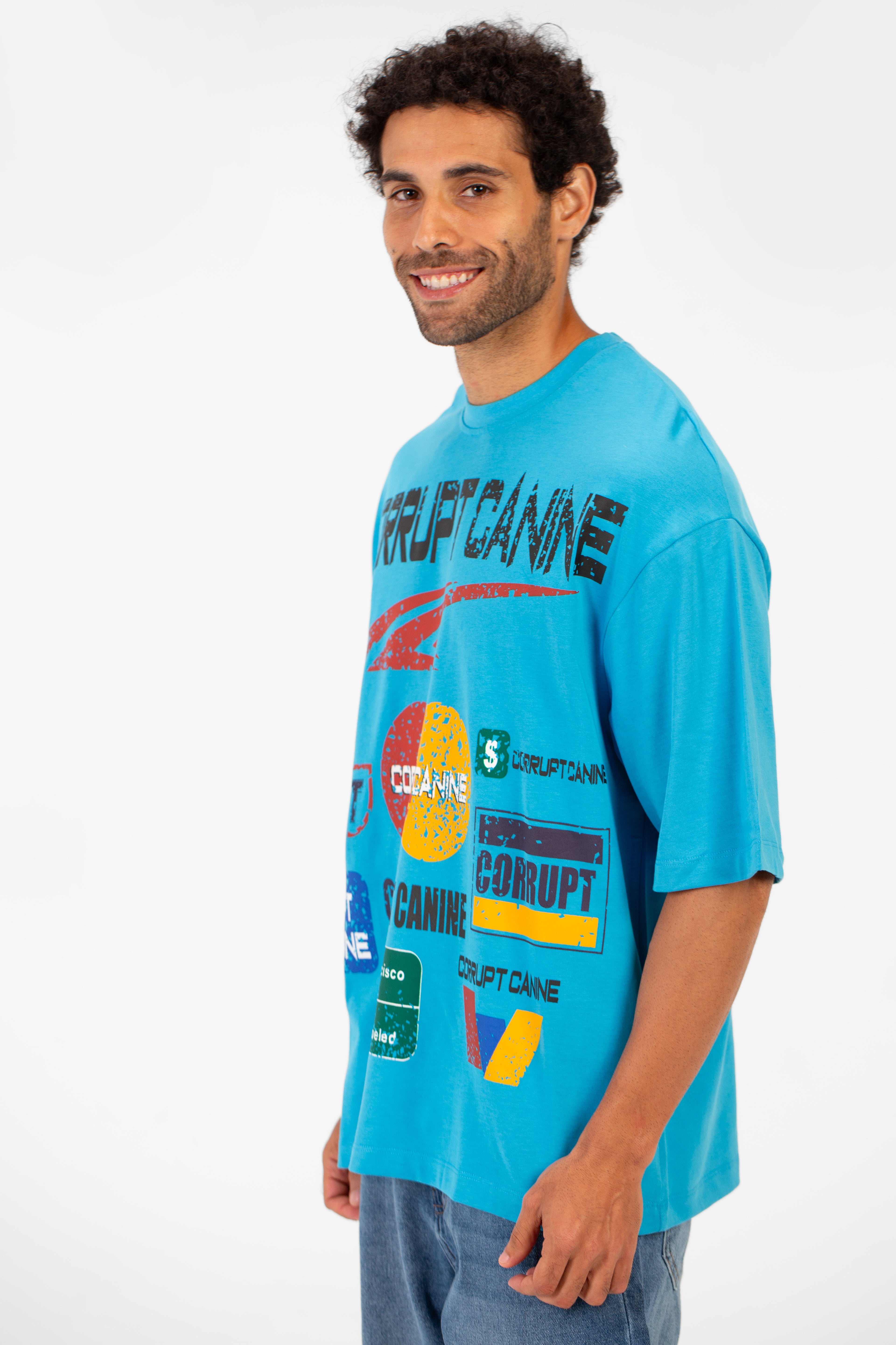 Men’s Oversized Front Bold Logo T-Shirt