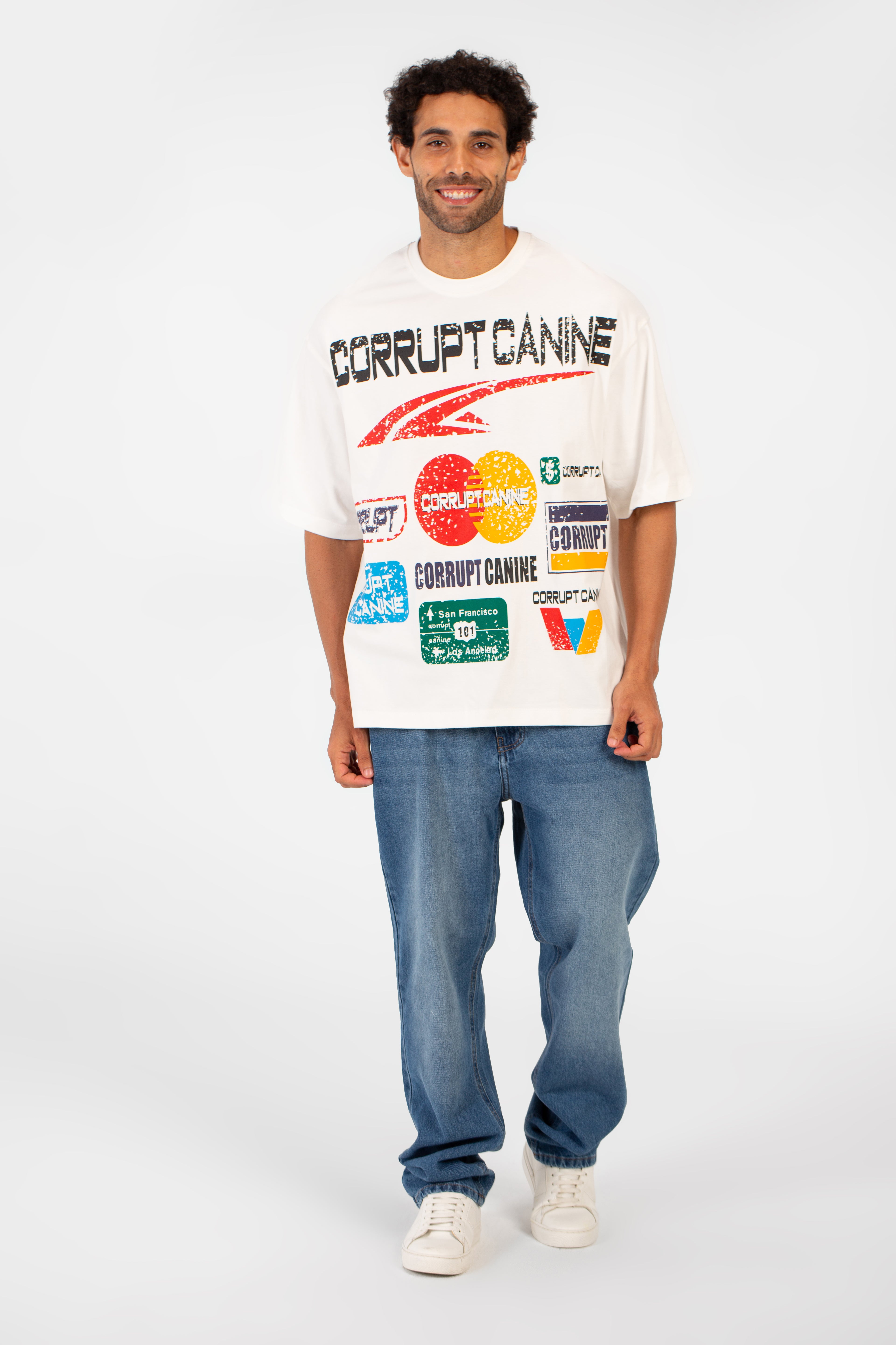 Men’s Oversized Front Bold Logo T-Shirt