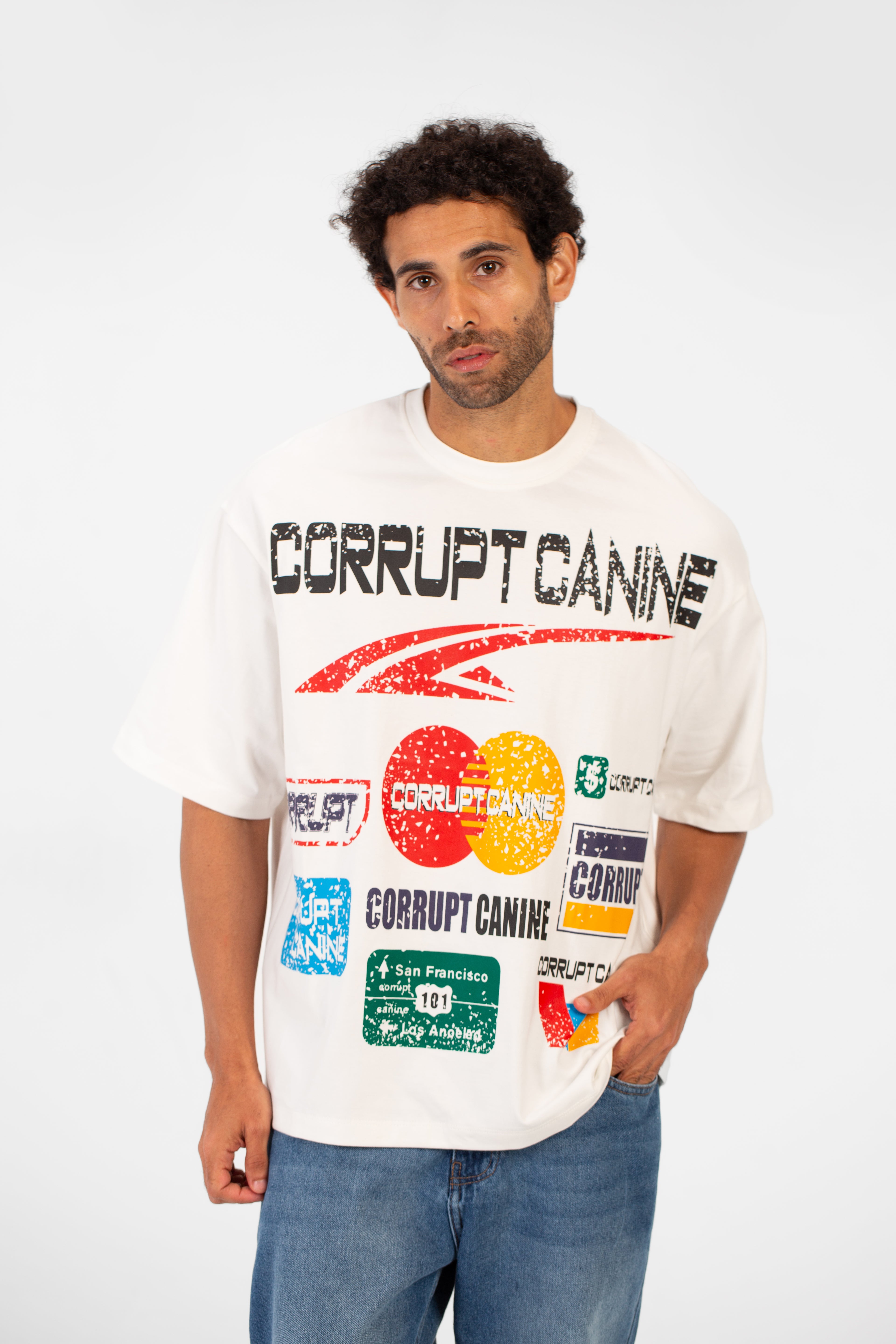 Men’s Oversized Front Bold Logo T-Shirt