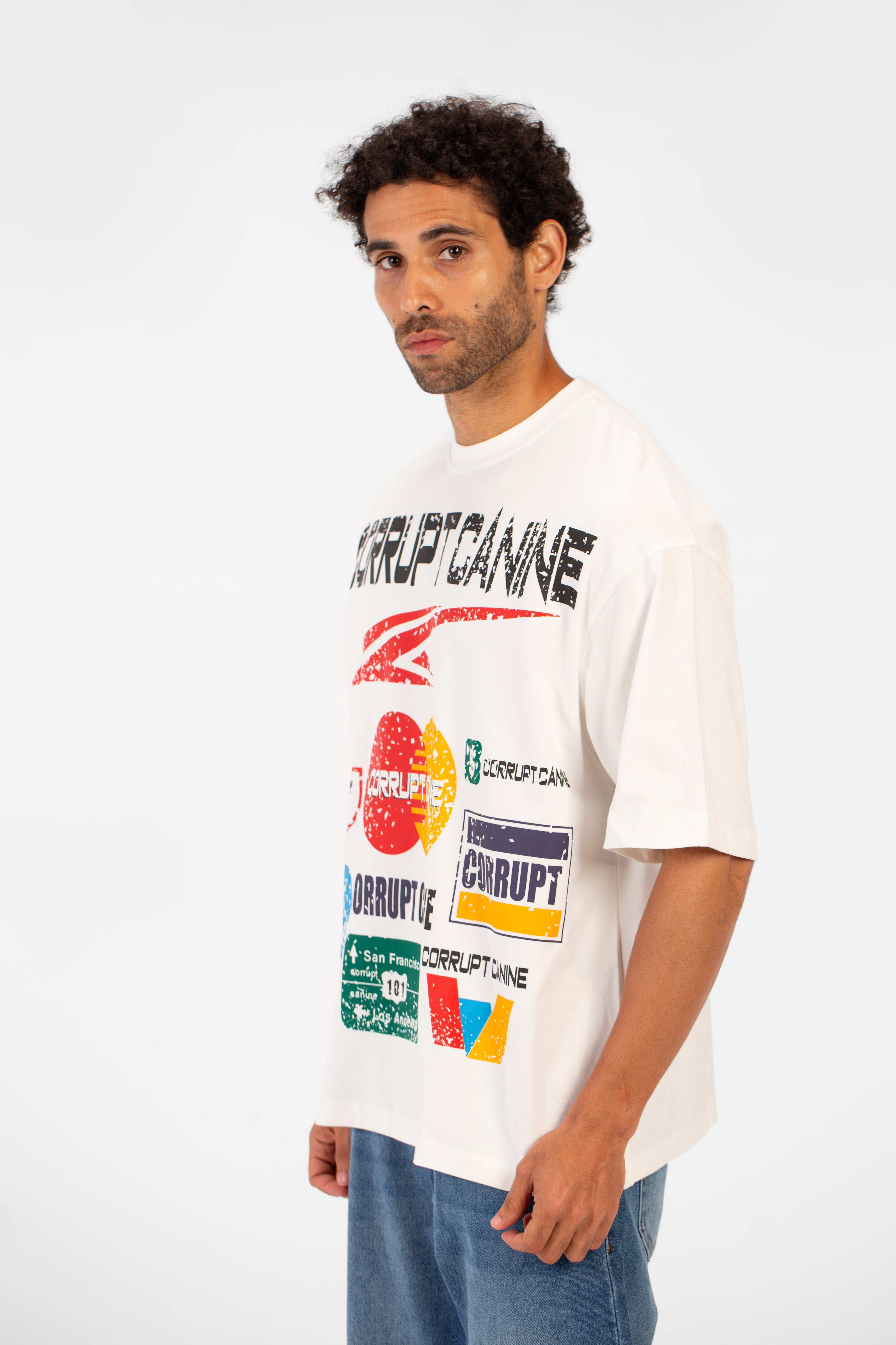 Men’s Oversized Front Bold Logo T-Shirt