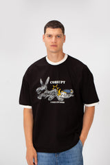 Men’s Contrast Ringer T-Shirt Dual Tone Ck9