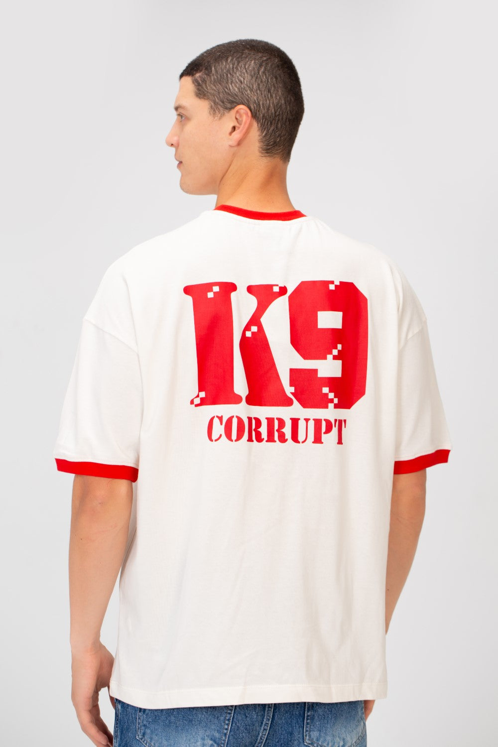 Men’s Contrast Ringer T-Shirt Dual Tone Ck9