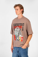 Men’s Boxy Fit T-Shirt Corrupt Bold Front Print