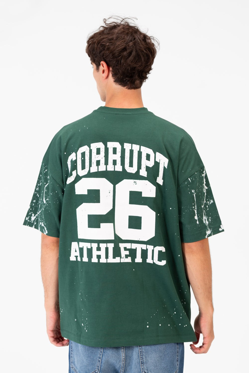 Men’s Varsity Graphic T-Shirt Oversized Front Sport Inspired