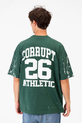 Men’s Varsity Graphic T-Shirt Oversized Front Sport Inspired