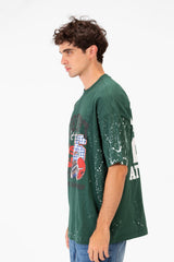 Men’s Varsity Graphic T-Shirt Oversized Front Sport Inspired