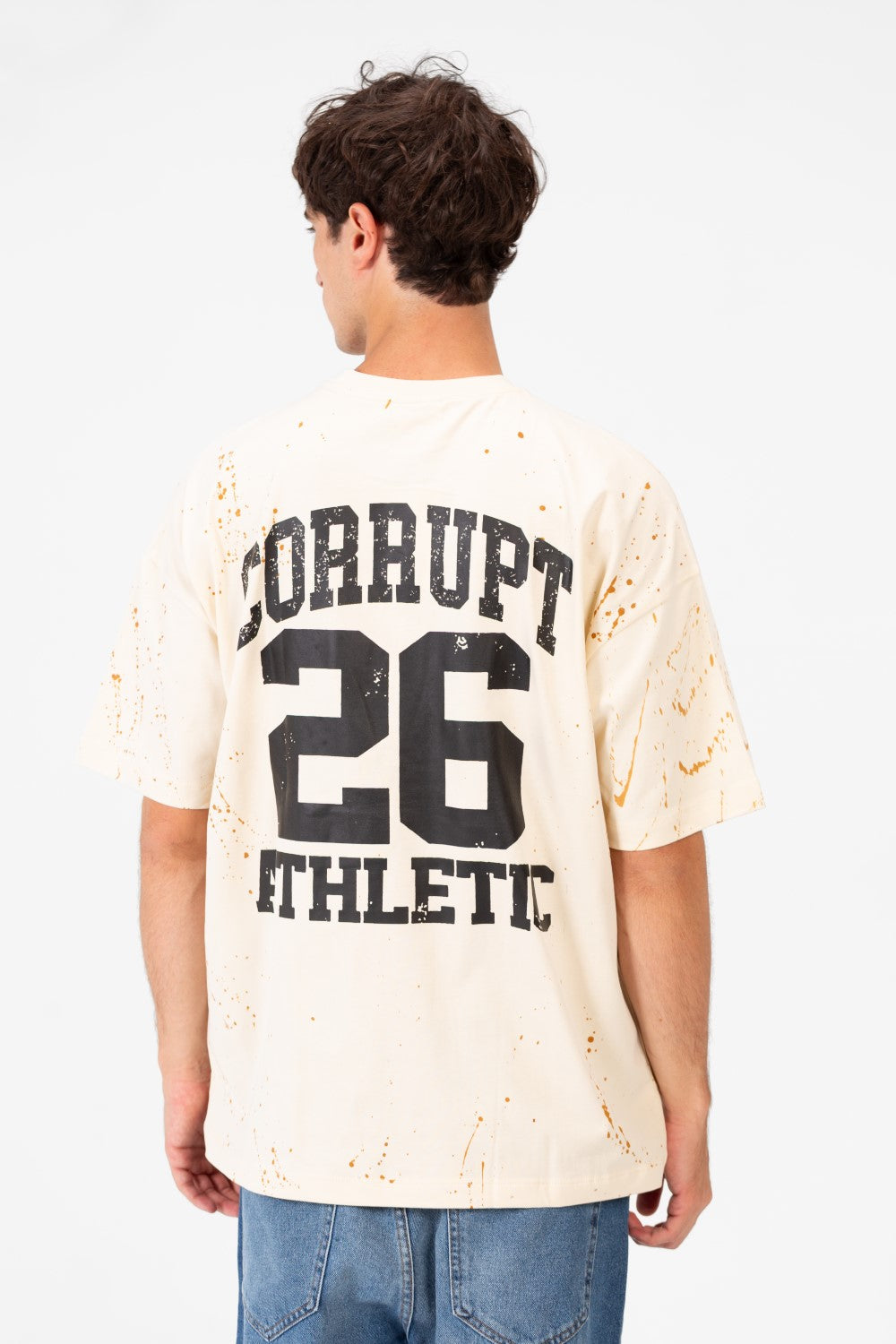 Men’s Varsity Graphic T-Shirt Oversized Front Sport Inspired